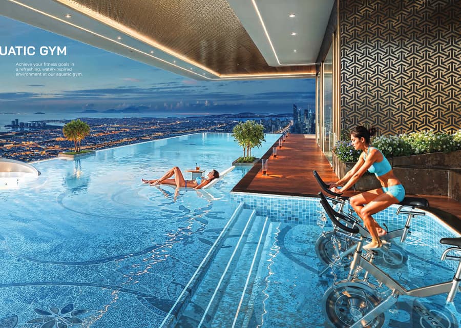 Aquatic gym at Bayz 102