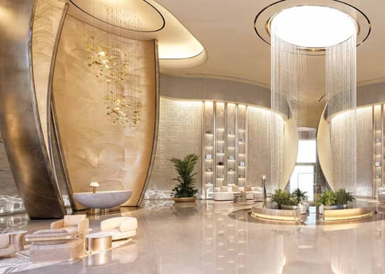 Grand lobby aquarium