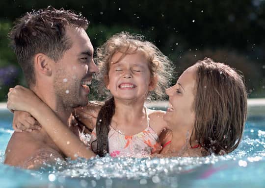 Family pool time