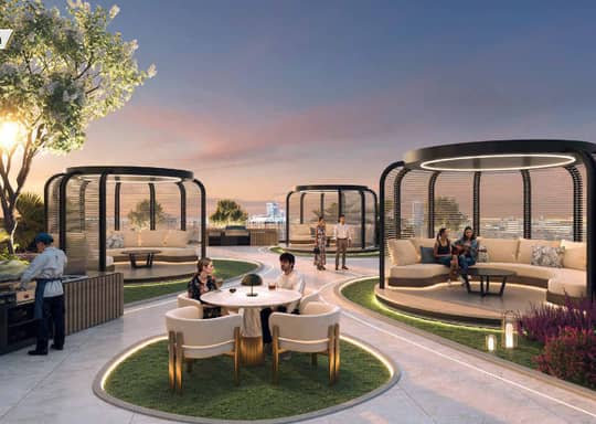 Outdoor yoga deck